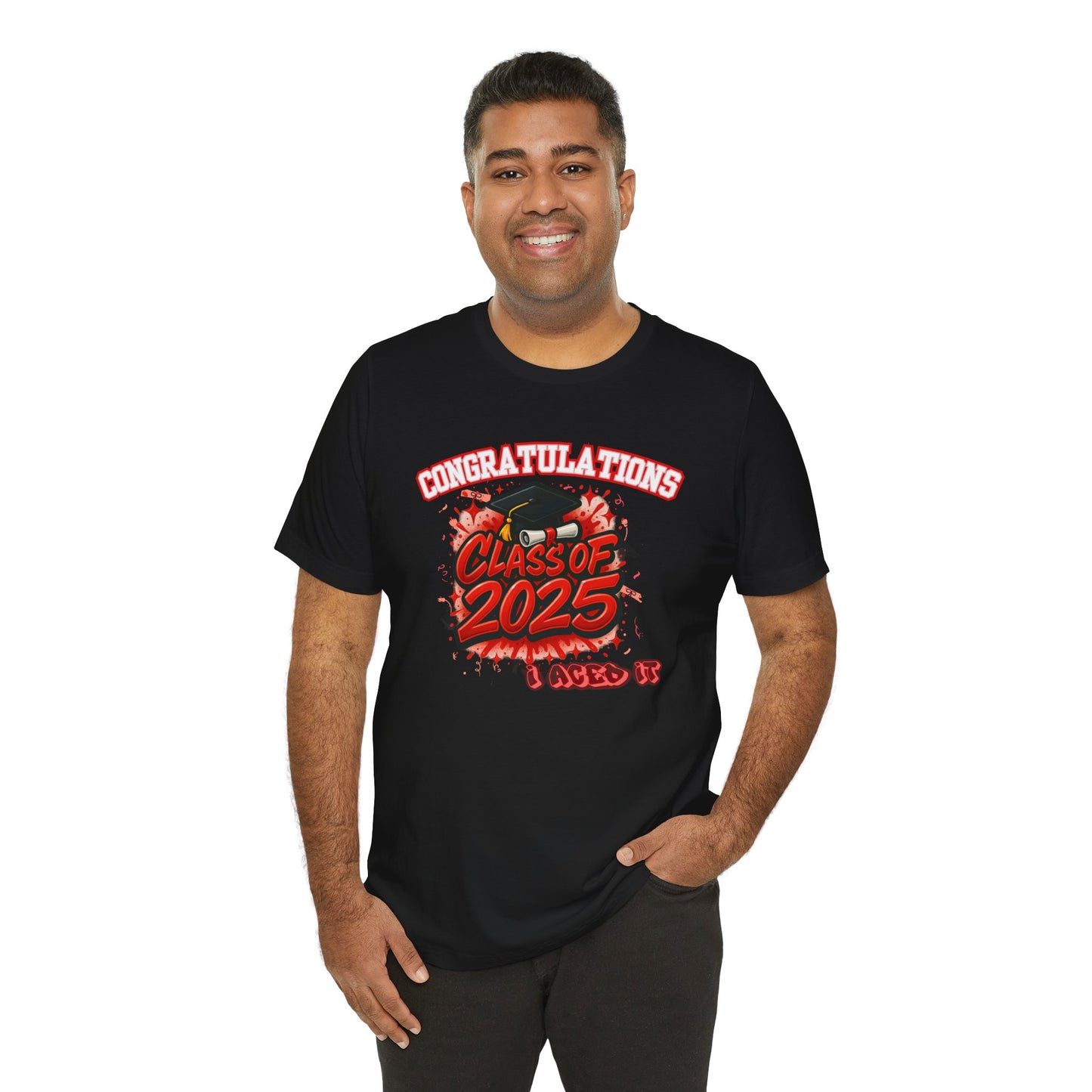 Red Standout Class of 2025 Grunge | Unisex SS Tee