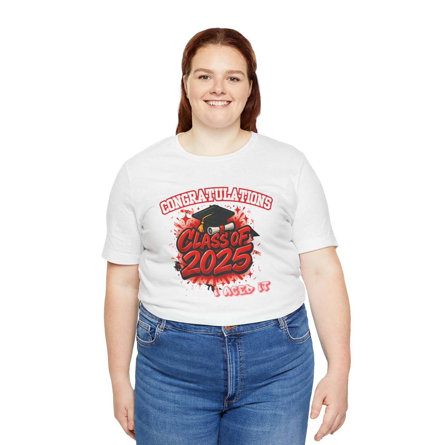 Red Standout Class of 2025 Grunge | Unisex SS Tee