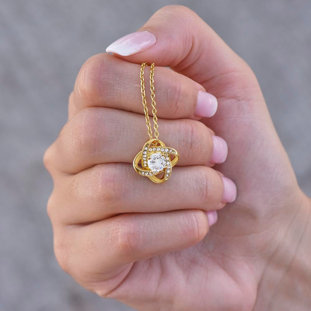 Handpicked Daughter or Bonus Daughter | “You Grew In My Heart” | Love Knot Necklace
