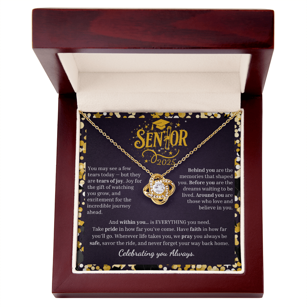 Senior 2025 | We Believe in You ~ Love Knot Necklace