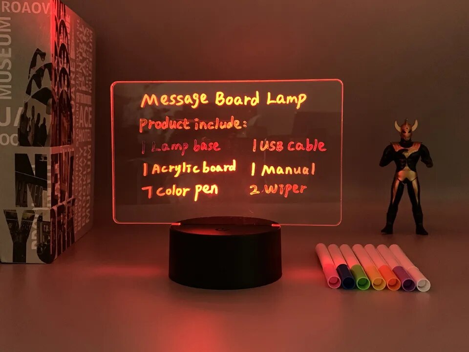 Ikonik Touch™ Write & Light Remote Message board