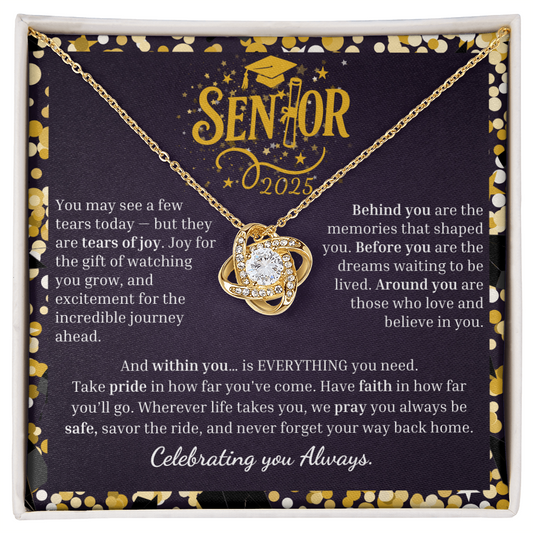 Senior 2025 | We Believe in You ~ Love Knot Necklace