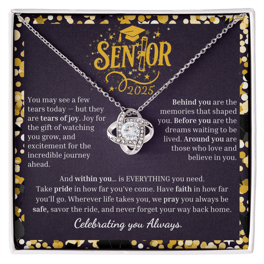 Senior 2025 | We Believe in You ~ Love Knot Necklace
